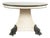 The Lion’s Foot Table: 19th C Center Table w/ Marble Top and Iron Lion Paw Feet For Sale