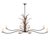 The Daufuskie Chandelier has returned with a new look. The chandelier is an artful piece with long graceful arms and cord-...