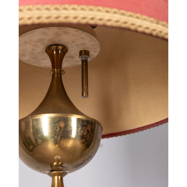 Vintage Italian Floor Lamp in Marble and Brass, 1950s For Sale - Image 4 of 10