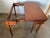 Brown Antique Federal Style Mahogany Inland Extension Console or Dining Table With 3 Leaves For Sale - Image 8 of 12