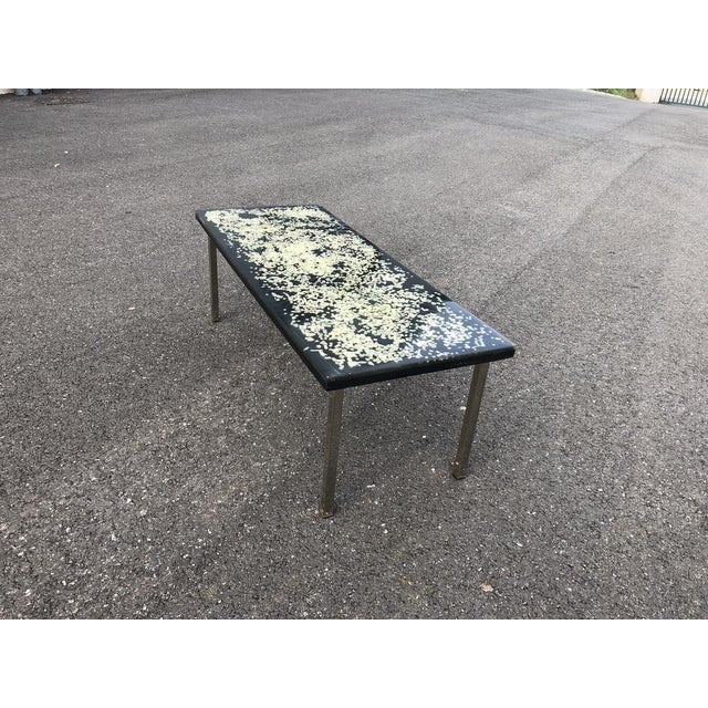 Black Resin Coffee Table attributed to Pierre Giraudon, 1970s For Sale - Image 8 of 8