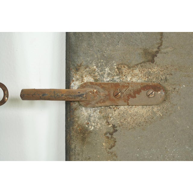 The Plaza Hotel French Black Cast Iron Fireback Set For Sale - Image 16 of 16