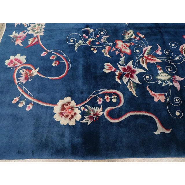 Mid 20th Century Galerie Shabab Collection Mid-20th Century Chinese Art Deco Room Size Carpet For Sale - Image 5 of 8