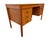 Elevate your workspace with this Vintage Danish Modern Teak Writing Desk, circa 1980s. Crafted with clean Scandinavian...
