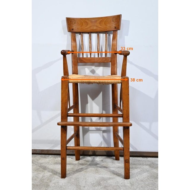 Mid-19th Century Childrens High Chair in Cherrywood For Sale - Image 17 of 18