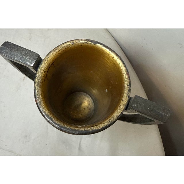 Metal Antique 1930's Sterling Silver & Bronze Lyle Cup Engraved Speaking Trophy Award For Sale - Image 7 of 14