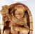 1950s Vintage German Wood Carving Monk With Wine Glass For Sale - Image 5 of 10