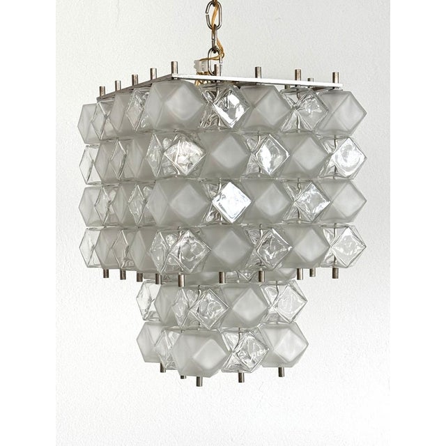 Mid-Century Modern Italian Murano Glass Geometric Pendant by Interlux, 1960s For Sale - Image 17 of 17