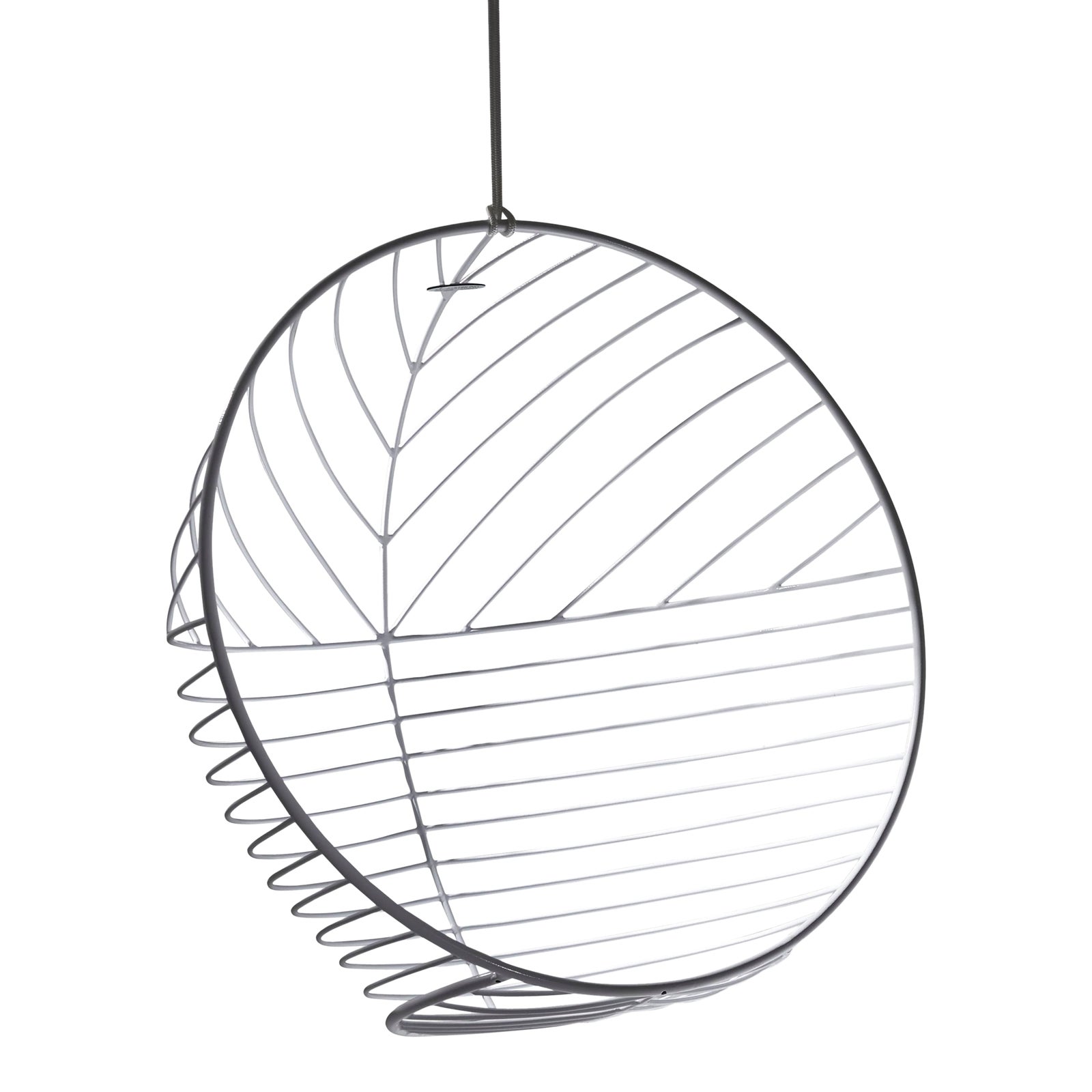 Modern Bubble Chair in White Chairish