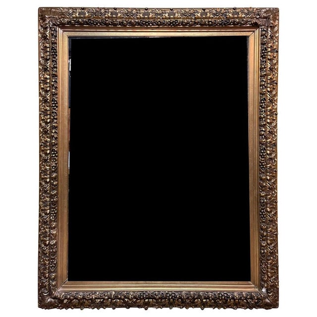 Large Antique Wall Mirror, 1860s For Sale - Image 14 of 14