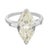 Contemporary Mid Century Gia 3.83 Carat Marquise Cut Diamond Platinum Engagement Ring, Size 6.25 For Sale - Image 3 of 8