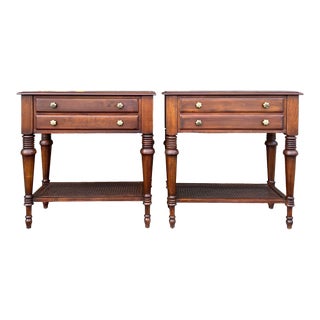 Newly Refinished Ethan Allen British Classics Nightstands - a Pair For Sale
