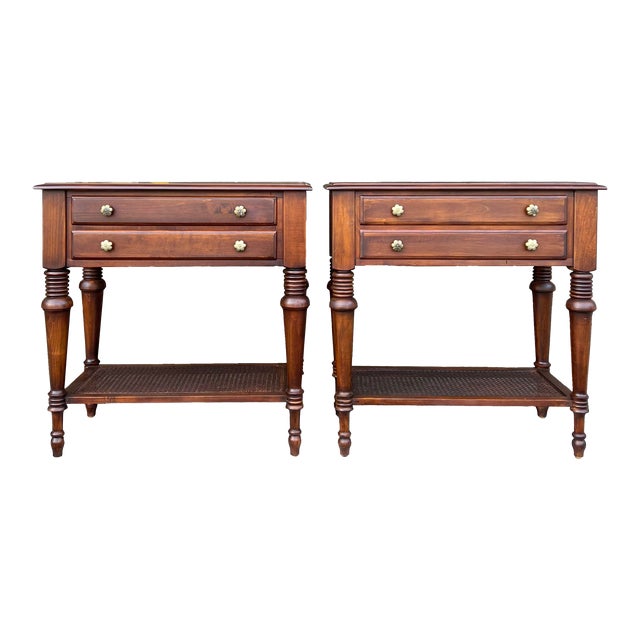 Newly Refinished Ethan Allen British Classics Nightstands a Pair