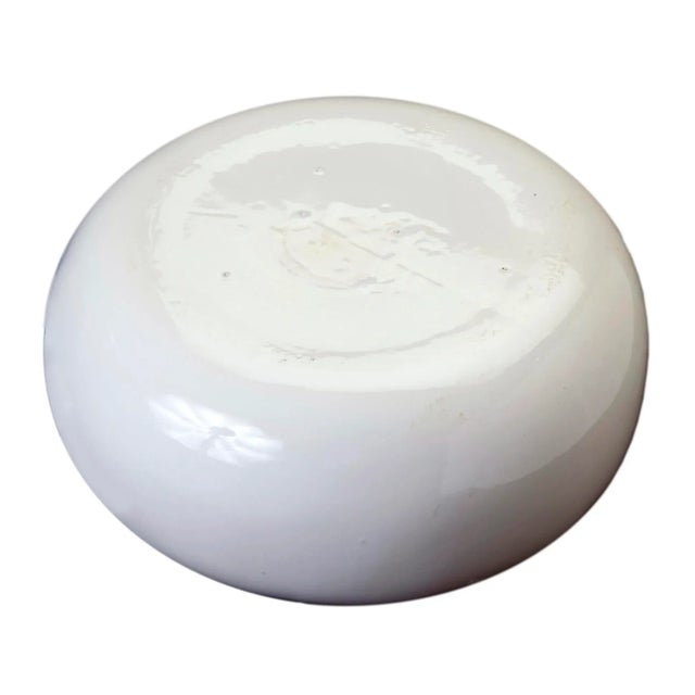 Mid 20th Century Mid 20th Century Oversized Large White Ceramic Bowl For Sale - Image 5 of 6