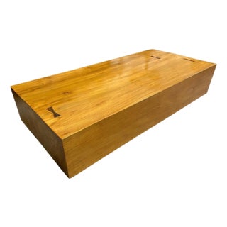 Andrianna Shamaris Modern Teak Wood Coffee Table For Sale