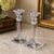This beautiful pair of vintage Tiffany & Co. clear crystal candlesticks represents the timeless elegance and refined...