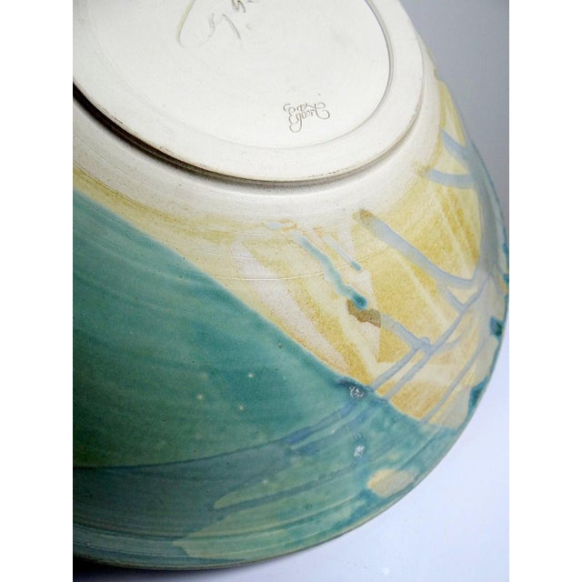 Large Dutch Ceramic Fruit Bowl by Egbert Boonstra, 1990s For Sale - Image 14 of 15