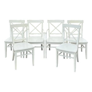 Pottery Barn Stefano Dining Chairs - Set of 6 For Sale