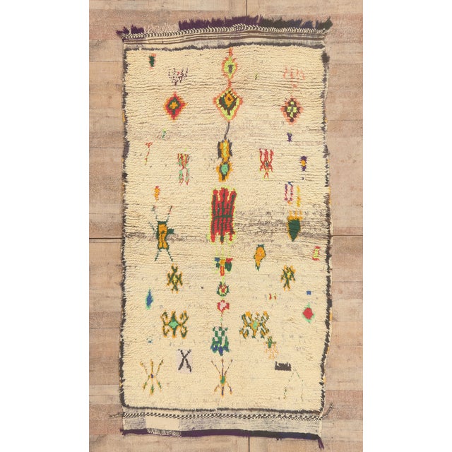 Vintage Azilal Moroccan Rug, 04'00 X 07'01 For Sale - Image 10 of 10