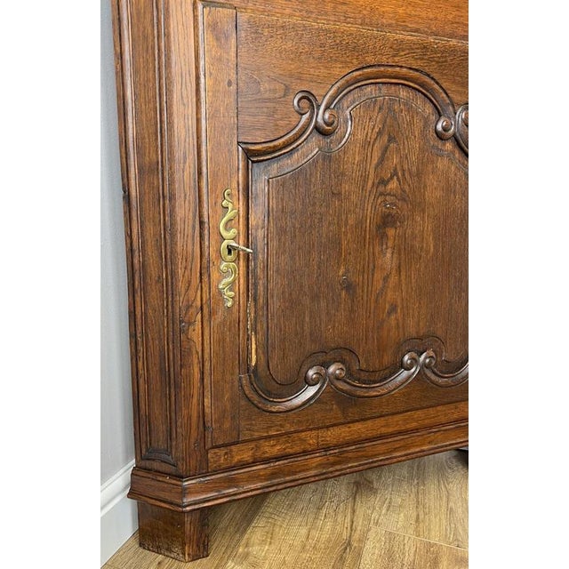 Vintage French Oak Display Cabinet For Sale - Image 6 of 9
