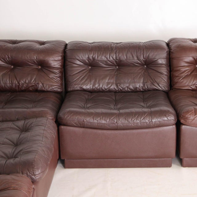 Modular Leather Sofa from Laauser, 1970s For Sale - Image 6 of 18