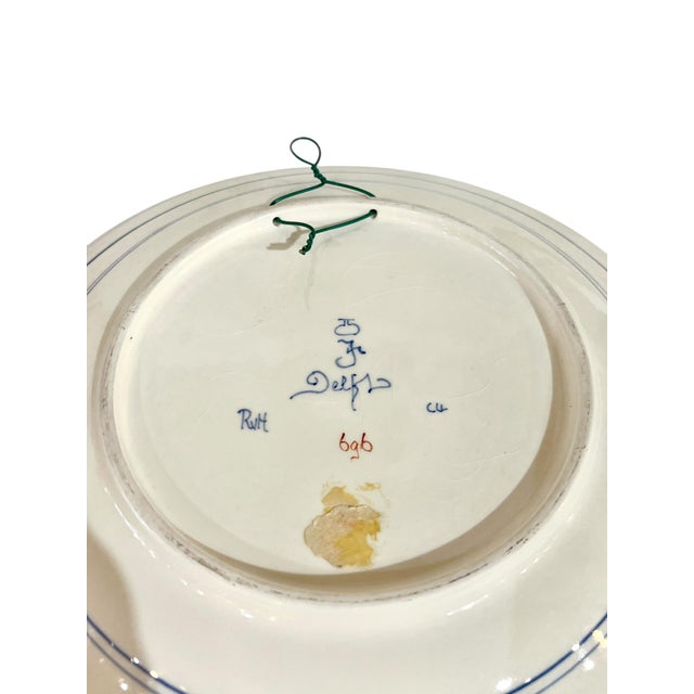Vintage Royal Delft Pijnacker Imari Plate For Sale - Image 6 of 7