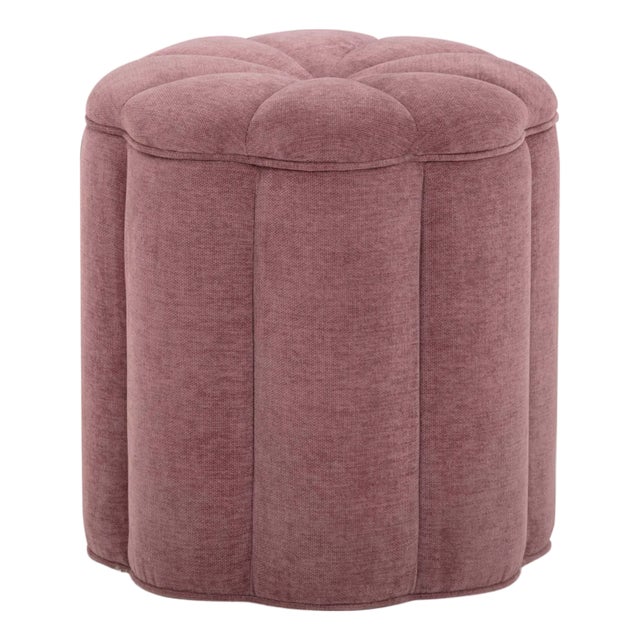 2020s Fleur Mauve Storage Ottoman For Sale - Image 5 of 5