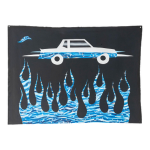 Jesse Spears Blue Flame Car Oil on Canvas