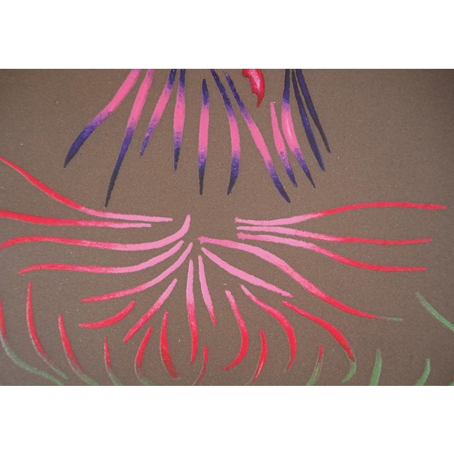 Jacques Herold, Abstract Celosia Flower, 1975, Original Etching For Sale - Image 6 of 7