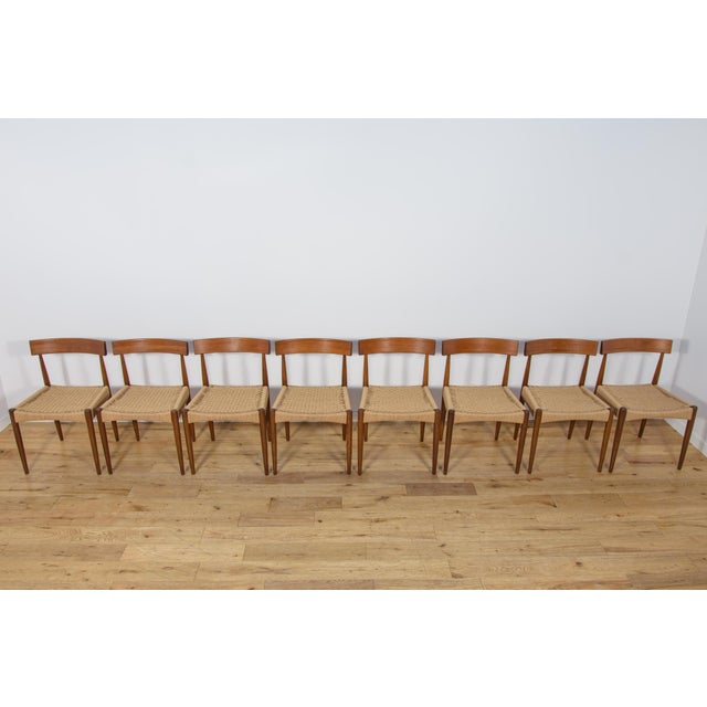 Mid-Century Modern Dining Chairs by Arne Hovmand-Olsen for Mogens Kold, 1960s, Set of 8 For Sale - Image 4 of 18