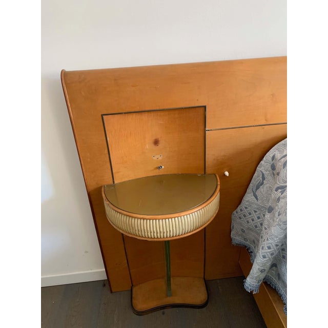 Metal Art Deco Maple Bed, 1930s For Sale - Image 7 of 16