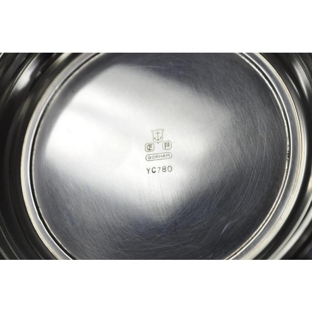 Metal Vintage Mid Century Modern Gorham Yc780 8" Silver Plated Serving Bowl (C) For Sale - Image 7 of 8