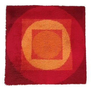 Tapestry attributed to Verner Panton for Vorwerk Rug, 1970s For Sale