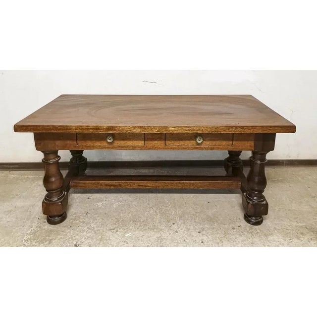 Low Coffee Table in Solid Walnut, Italy, 1990s For Sale - Image 9 of 9