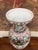 Vintage Hand-Painted Famille Rose Ceramic Vase For Sale - Image 3 of 5