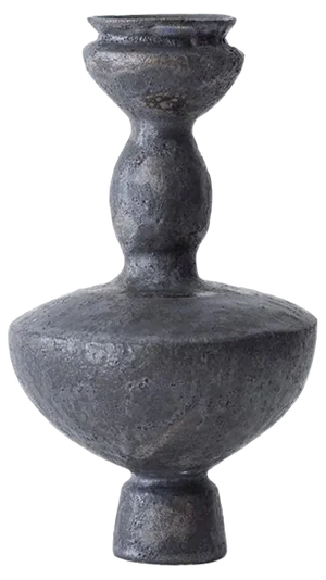 Lutróforo Antracita Stoneware Vase by Raquel Vidal and Pedro Paz