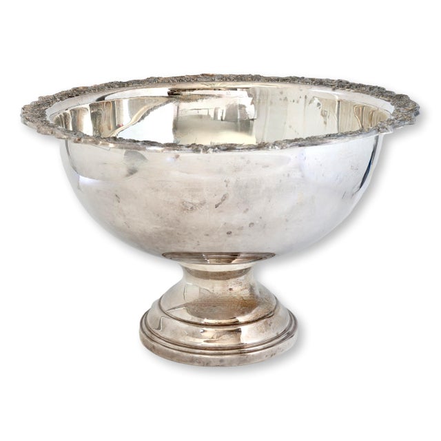 Metal Midcentury Rogers Silverplate Beverage Cooler W/ Tray & Ladle For Sale - Image 7 of 11