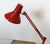 Vintage Italian Architect Table Lamp in Red, 1970s For Sale - Image 9 of 18