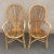 Pair of rattan armchairs from the 1950s from the Netherlands in good condition.