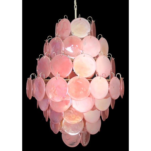 Glass Vintage Italian Murano Chandelier, 2000 For Sale - Image 7 of 18
