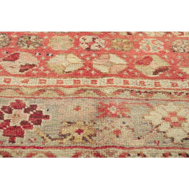 Tribal Vintage Turkish Oushak Rug - 04'03 X 07'01 For Sale - Image 3 of 10
