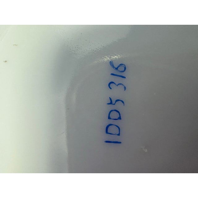 Early 20th Century Antique Art Nouveau Teacup & Pierced Saucer, Cobalt Blue Gilt Porcelain, Iridescent Opaline Glaze, European C. 1900. Harrach Moser School Style For Sale - Image 5 of 6