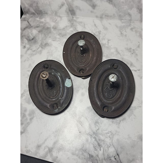 Metal Brass Metal Drawer Cabinet Pulls For Sale - Image 7 of 10