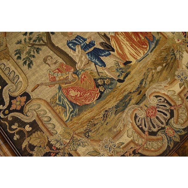 Mid 18th Century A Fine Pair of Mid-18th Century English Petit-Point Fireplace Screen For Sale - Image 5 of 12