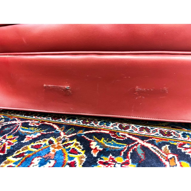 Antique Red Leather Barrel Back Swivel Club Chairs a Pair Chairish