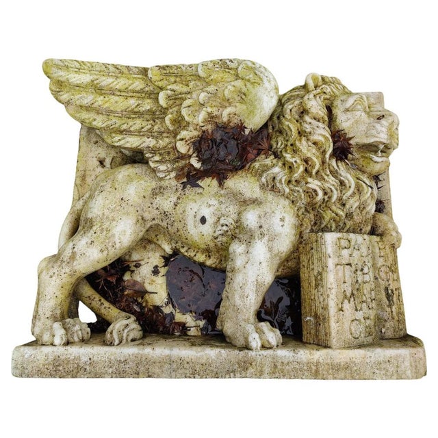 Relief in Greek Thassos Marble Lion of Saint Mark, Venice For Sale - Image 11 of 11