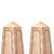 Salmon Large Pair of Mid-20th Century Pink Salmon Tessellated Stone Obelisks For Sale - Image 8 of 9