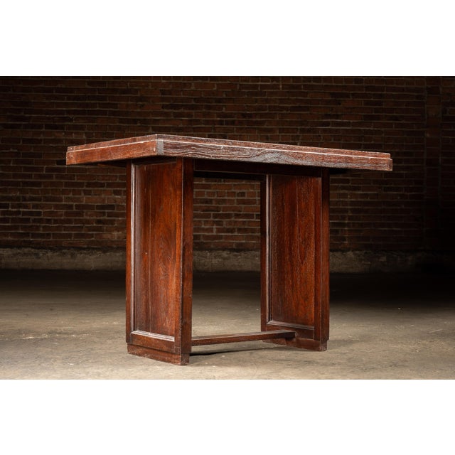1880s British Colonial Hardwood Writing Desk For Sale - Image 4 of 9