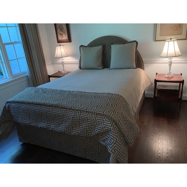 Custom Matalase - Duvet Cover & 2 Matching Euro Shams For Sale - Image 9 of 11