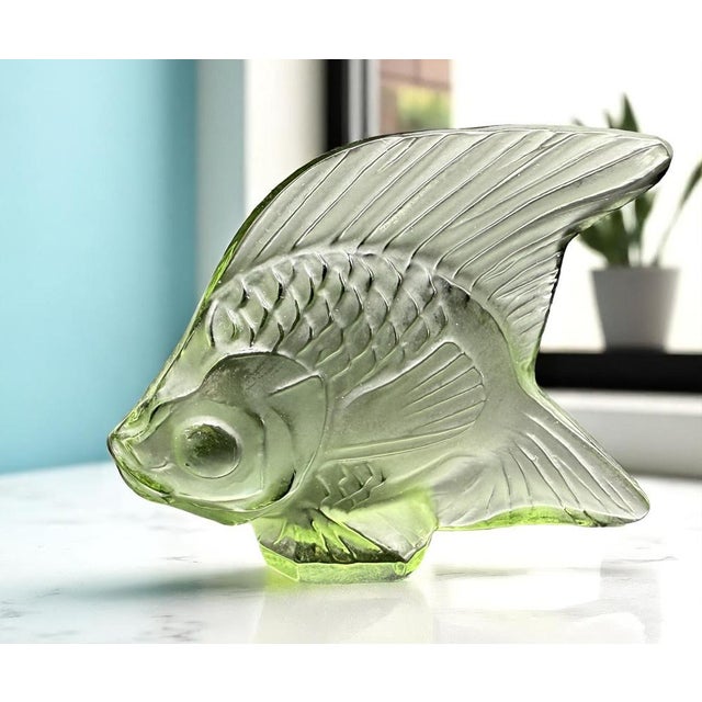 Green Magic Fish by René Lalique for Lalique, 1990s For Sale - Image 8 of 10